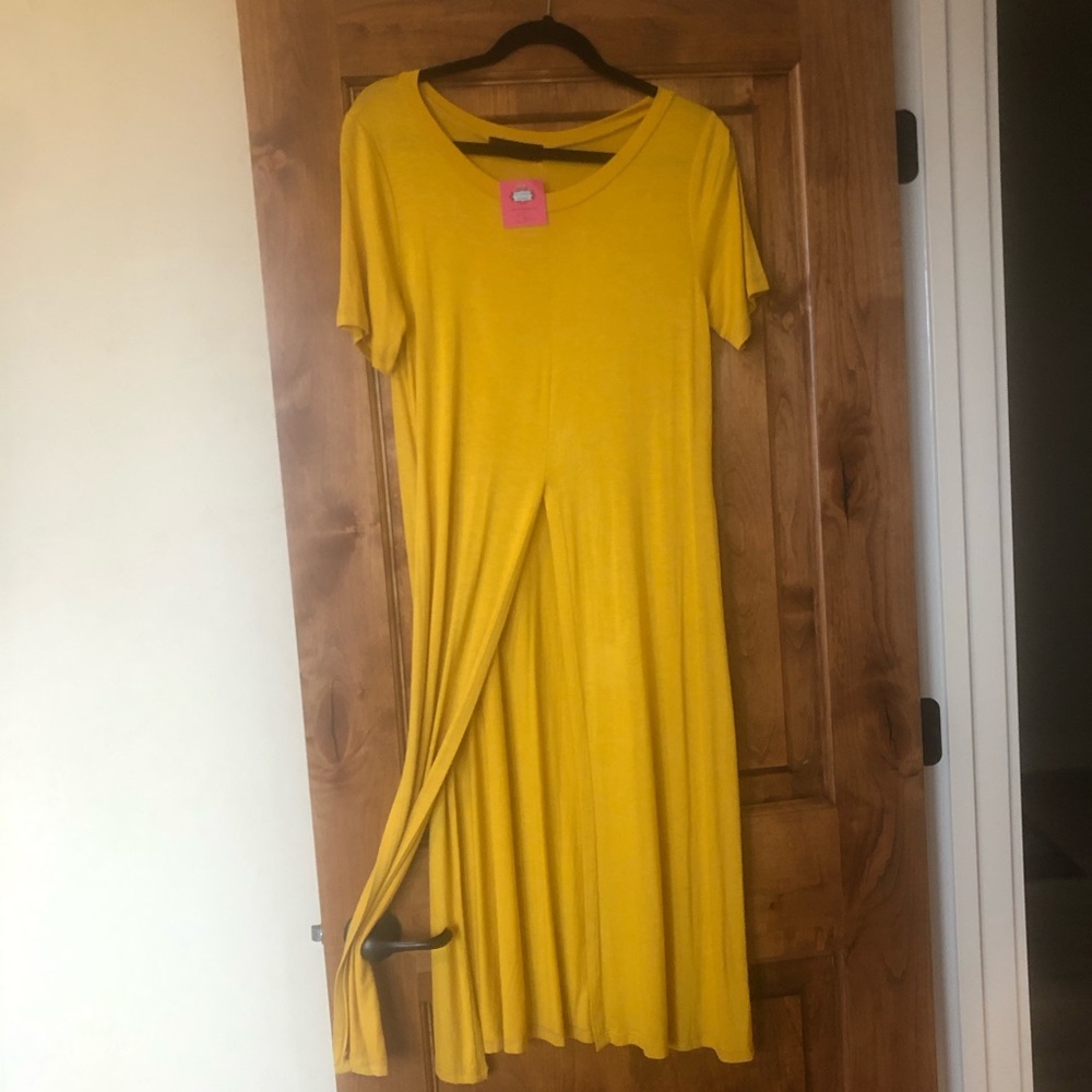 Long split tunic top size small
